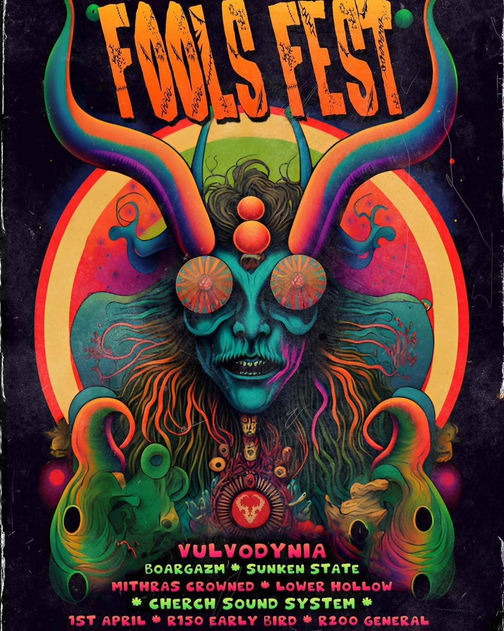Vulvodynia & Sognage Presents Fools Fest: Vulvodynia, Boargazm, Sunken State, Mithras Crowned, Lower Hollow, and Cherch Sound SystemGiggity, Cape Town