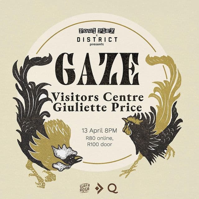 This Thursday we have a beautiful lineup for you.
@gaze.band are back and joined by @giuliette_price and @visitorscentreband ❤️
Come join us for a wonderful night of Local Music ✨
Pre and Post Jol at @surfarosact
Doors open 8PM
First act on at 9PM
R80 online // R100 at the door
Tickets @quicket or link in bio
See you there xx
