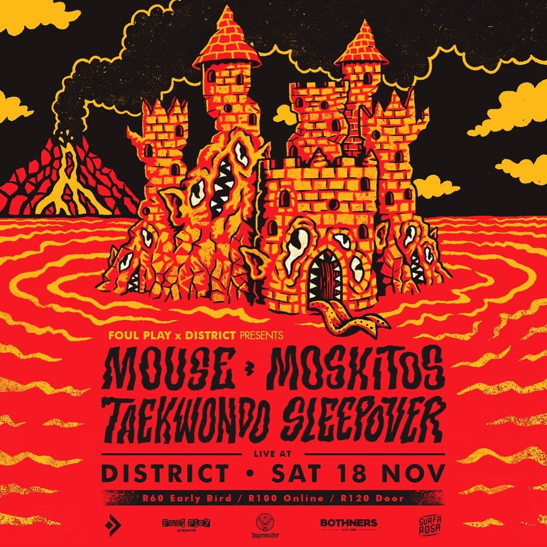 Don't miss out on a thrilling night at District with Foul Play x District's presentation featuring the sensational artists Mouse, Moskitos, and Taekwondo Sleepover. Secure your tickets early for a discounted rate and join the excitement on November 18. Experience live music like never before!